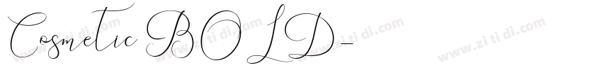 Cosmetic BOLD字体转换